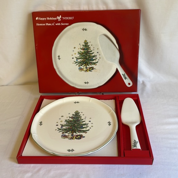NIKKO Holiday Plate with Server - Picture 2 of 4